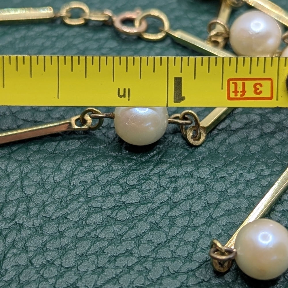 ✨ 8K Gold Natural Pearl Necklace ✨ - Picture 8 of 11
